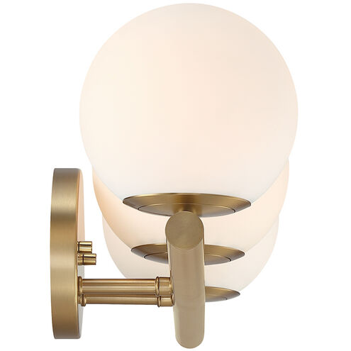 Crown Heights 3 Light 25 inch Brushed Gold Vanity Light Wall Light in Etched