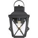 Belmont 1 Light 15 inch Black Outdoor Wall Lantern 