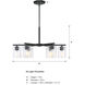 Haven LED 32 inch Matte Black Chandelier Ceiling Light
