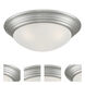 Tap 3 Light 16.75 inch Brushed Nickel Flush Mount Ceiling Light