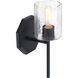 Haven 1 Light 7 inch Matte Black Wall Sconce Wall Light