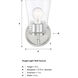 Ingo 1 Light 7 inch Polished Nickel Vanity Light Wall Light