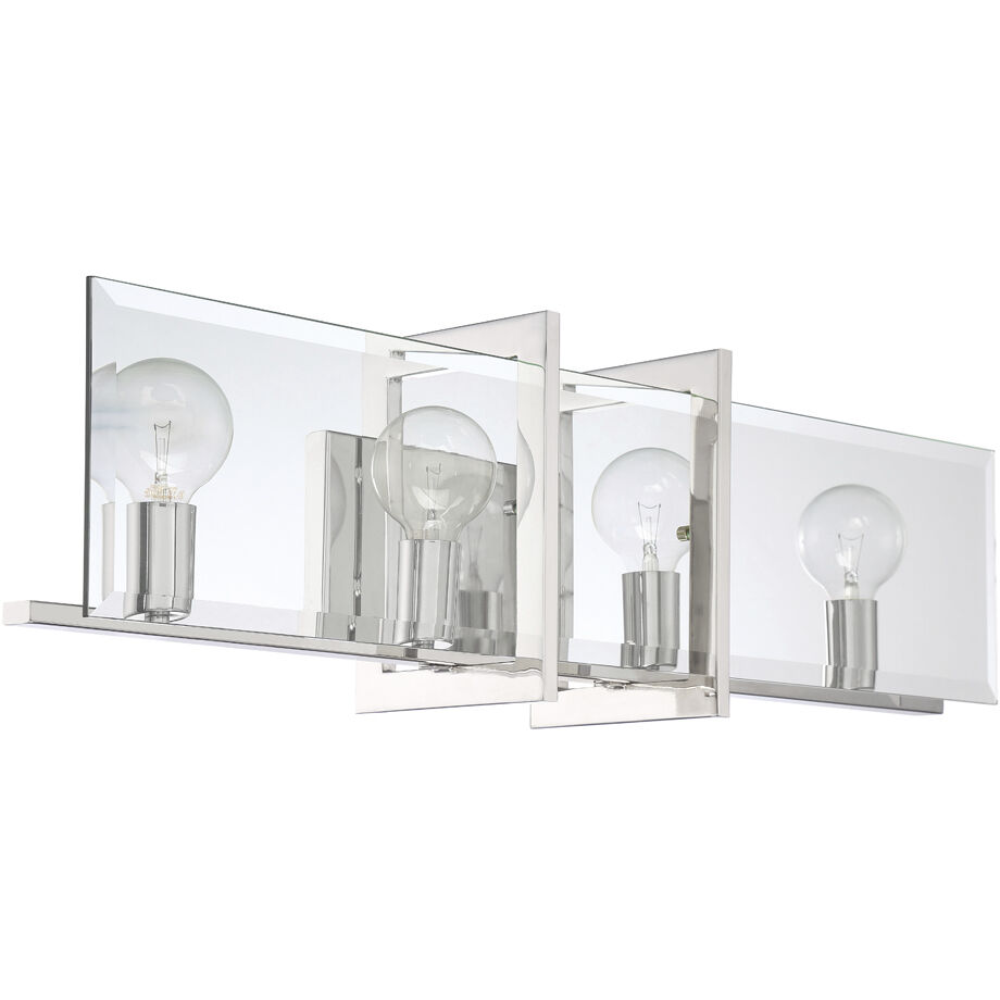 Ethan 4 Light 32.25 inch Polished Nickel Bath Light Wall Light