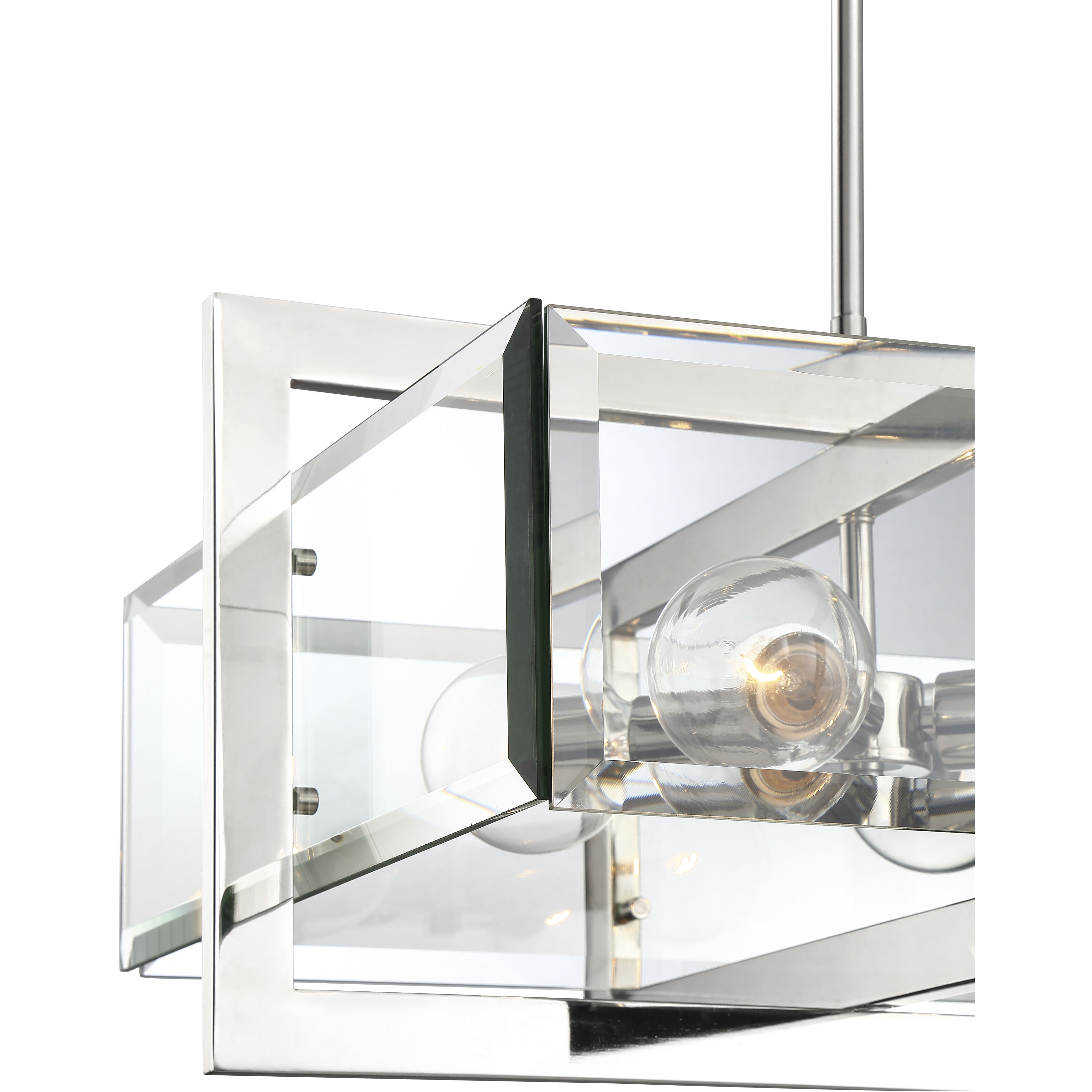 Ethan 4 Light 20.75 inch Polished Nickel Pendant Ceiling Light