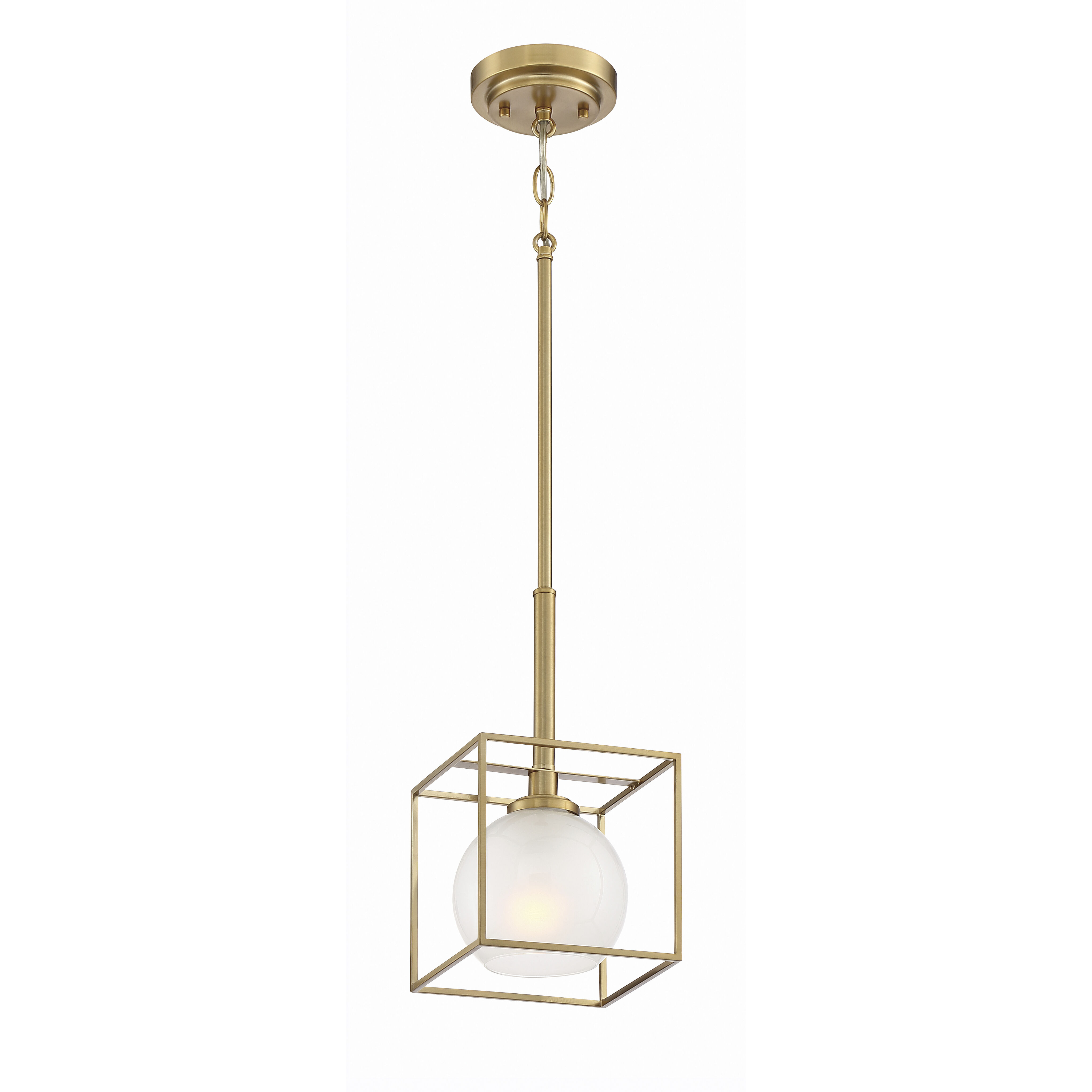 Cowen 1 Light 7 inch Brushed Gold Mini Pendant Ceiling Light