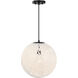 Circo 1 Light 14 inch Matte Black Pendant Ceiling Light