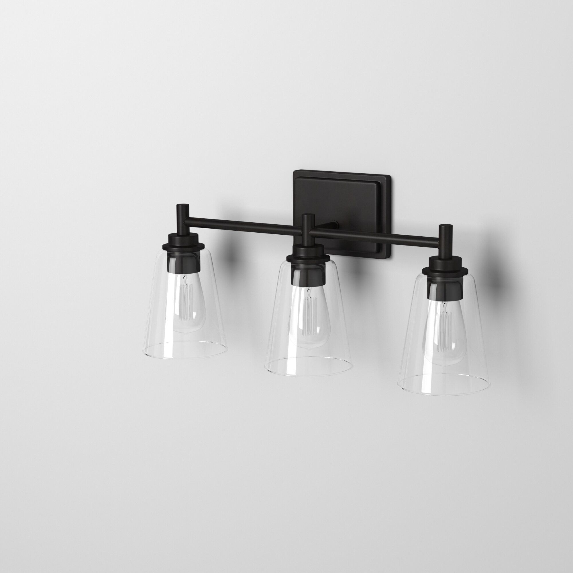 Westin 3 Light 23 inch Matte Black Bath Bar Wall Light