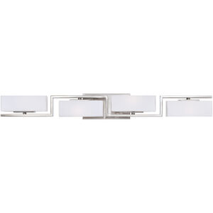 Meridian 4 Light 34 inch Satin Platinum Bath Bar Wall Light