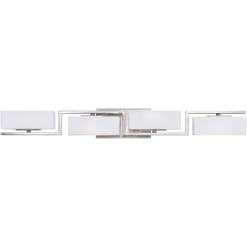 Meridian 4 Light 34 inch Satin Platinum Bath Bar Wall Light