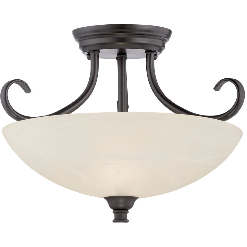 Alabaster semi flush ceiling light cheap