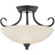 Kendall 2 Light 15.50 inch Semi-Flush Mount