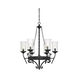 Amilla 6 Light 28 inch Natural Iron Chandelier Ceiling Light