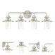 Dover 4 Light 29.75 inch Satin Platinum Bath Light Wall Light