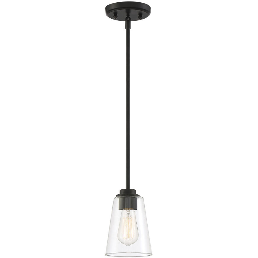 Westin 1 Light 5 inch Matte Black Mini Pendant Ceiling Light
