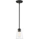 Westin 1 Light 5 inch Matte Black Mini Pendant Ceiling Light
