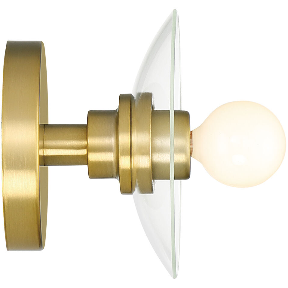 Litto 1 Light 6 inch Brushed Gold Wall Sconce Wall Light