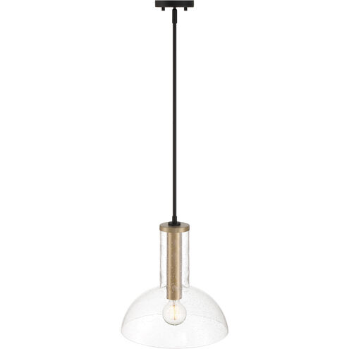 Nova 1 Light 14 inch Matte Black Pendant Ceiling Light