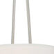 Studio 2 Light 15 inch Satin Platinum Inverted Pendant Ceiling Light