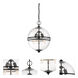Hollywood Hills 3 Light 14 inch Matte Black Pendant Ceiling Light