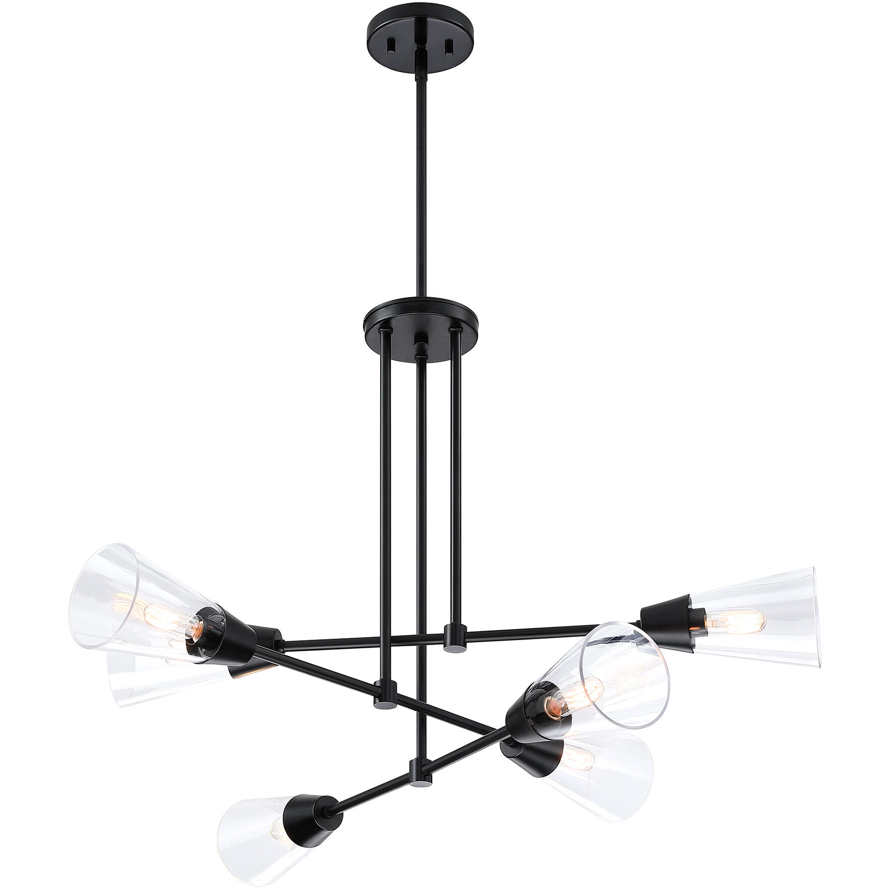 Black 6 inch ceiling pendant on sale