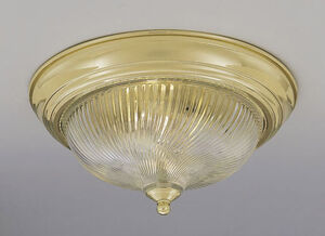 Designers Fountain Signature 1 Light Flushmount in Polished Brass 1244S-PB-HC