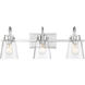 Inwood 3 Light 24 inch Chrome Bath Bar Wall Light