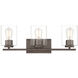 Liam 3 Light 23 inch Satin Copper Bronze Bath Bar Wall Light