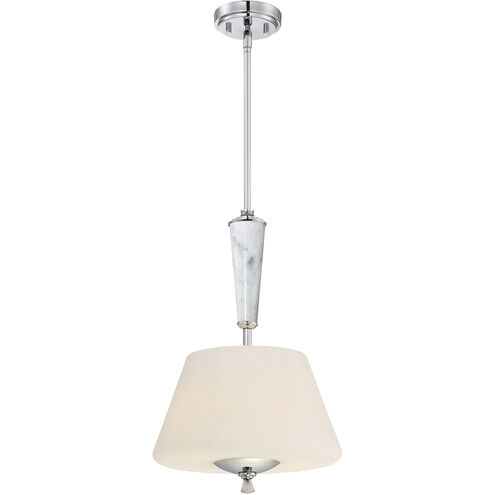 Lusso 2 Light 13.25 inch Chrome Inverted Pendant Ceiling Light