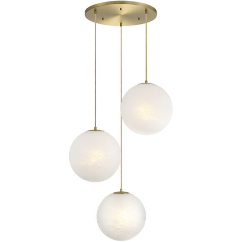 Pixie LED 30 inch Brushed Gold Chandelier Ceiling Light