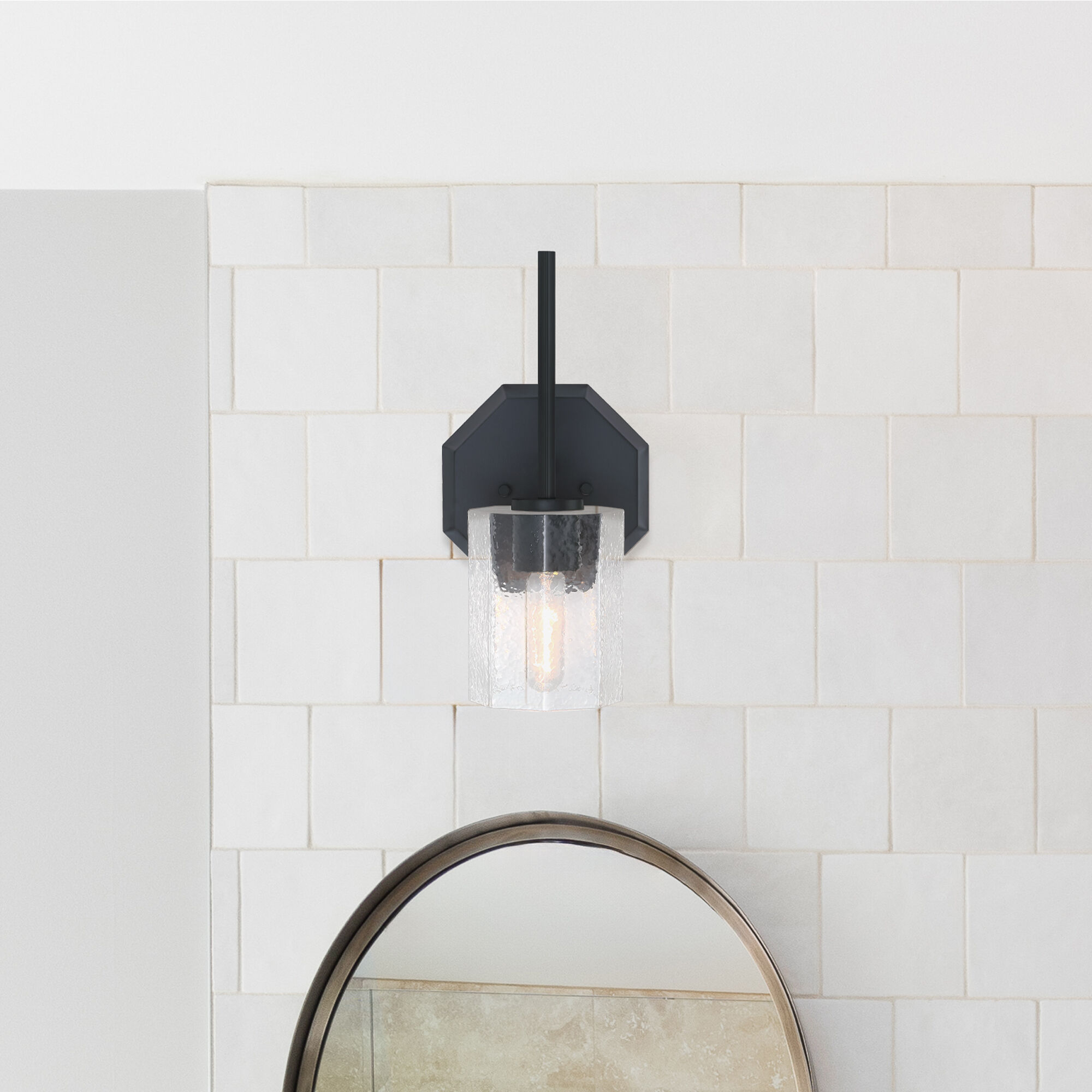 Haven 1 Light 7 inch Matte Black Wall Sconce Wall Light