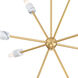 Star Dust 8 Light 28 inch Brushed Gold Chandelier Ceiling Light