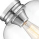 Ezra 1 Light 9 inch Chrome Flushmount Ceiling Light