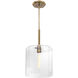 Haven LED 14 inch Old Satin Brass Pendant Ceiling Light