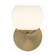 Moon Breeze 1 Light 6 inch Brushed Gold Wall Sconce Wall Light