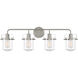Jaxon 4 Light 33 inch Brushed Nickel Bath Bar Wall Light