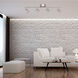 EnviroLite 4 Light 120 Brushed Nickel Track Kit Ceiling Light in 2000, Straight Bar