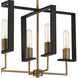 Chicago PM 8 Light 38 inch Old Satin Brass Island Light Ceiling Light