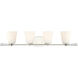 Abree 4 Light 32.25 inch Polished Nickel Bath Light Wall Light