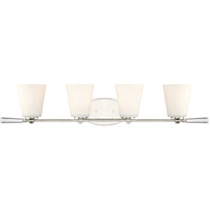 Abree 4 Light 32.25 inch Polished Nickel Bath Light Wall Light