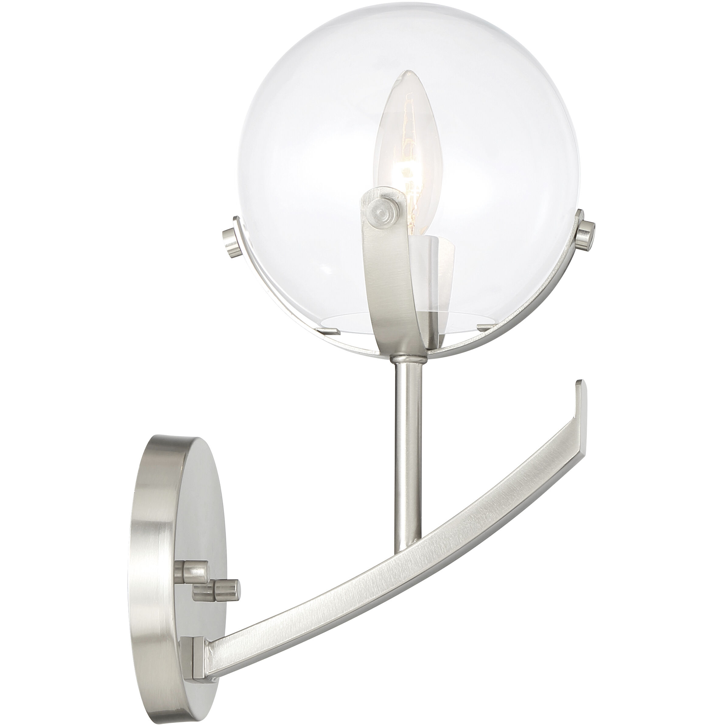 Spyglass 1 Light 6.35 inch Satin Platinum Wall Sconce Wall Light