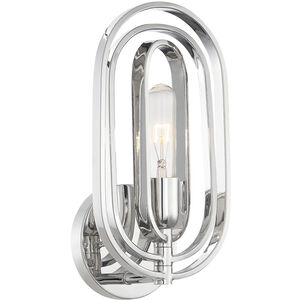 Kenzo 1 Light 6.25 inch Polished Nickel Wall Sconce Wall Light