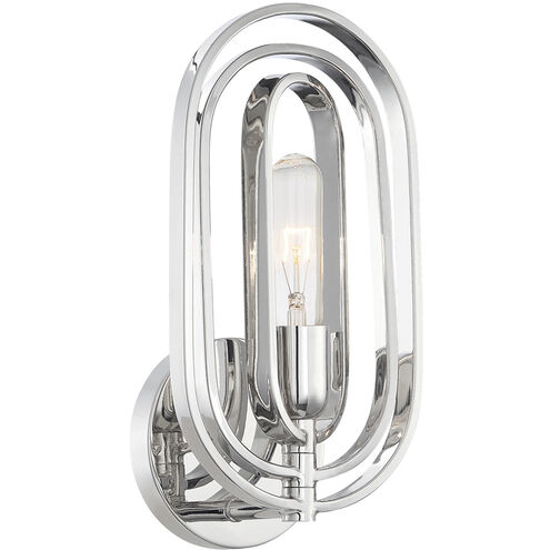Kenzo 1 Light 6.25 inch Polished Nickel Wall Sconce Wall Light