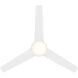 Cassini 52 inch Matte White with Reversible Matte White/Blonde Maple Blades DC Smart Fan
