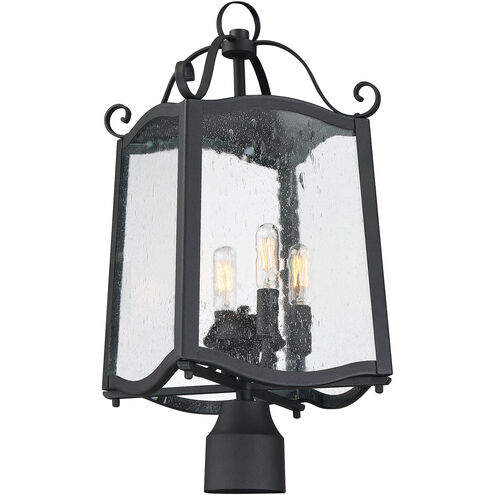 Glenwood 4 Light 22 inch Black Outdoor Post Lantern