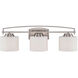 Axel 3 Light 24 inch Satin Platinum Bath Bar Wall Light
