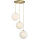 Pixie LED 30 inch Brushed Gold Chandelier Ceiling Light