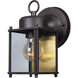 Basic Porch 1 Light 8 inch Rust Patina Outdoor Wall Lantern