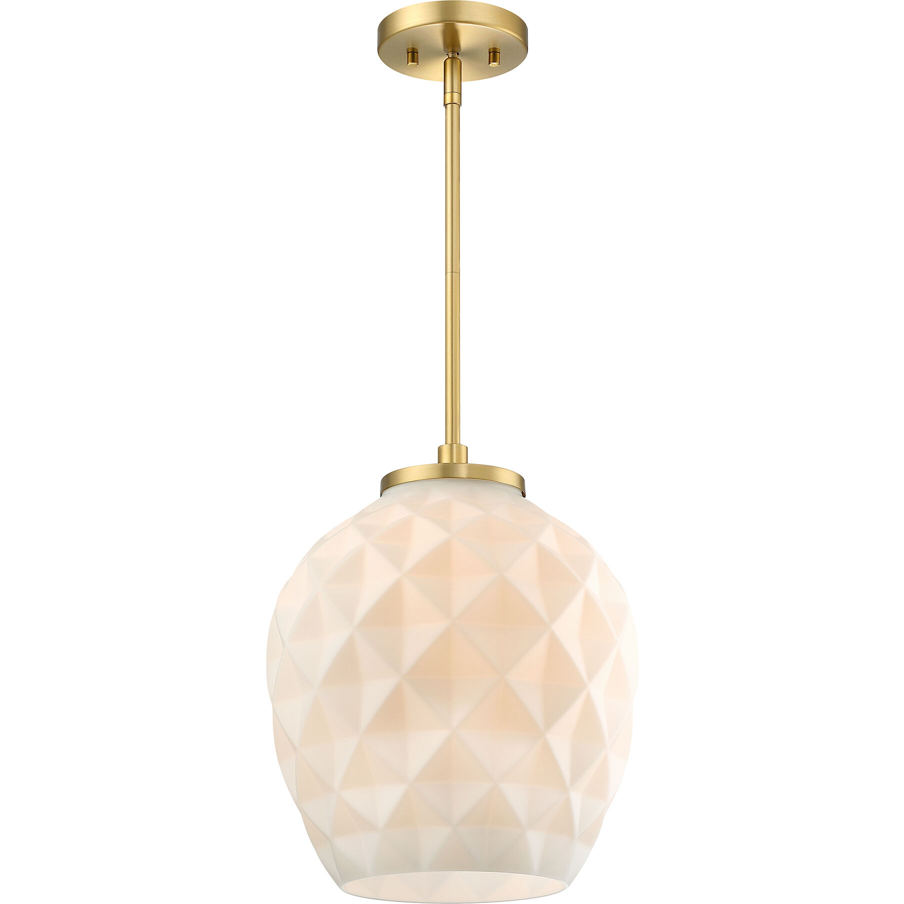 Dita 1 Light 12 inch Brushed Gold Pendant Ceiling Light
