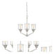 Drake 3 Light 19 inch Polished Nickel Chandelier Ceiling Light