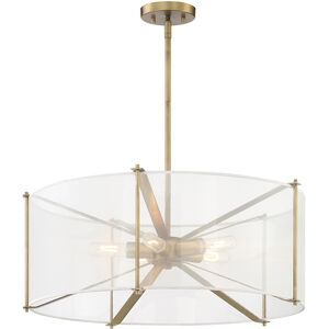 Daybreak 5 Light 26 inch Old Satin Brass Pendant Ceiling Light